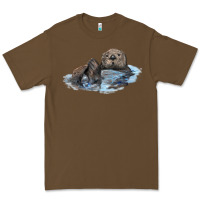 Cacao california sea otter Premium Tee - LillyAllenDesigns