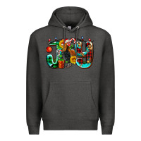 Charcoal Heather joy with roaster Premium Hoodie - AdoDesignShop