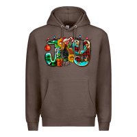 Coffee joy with roaster Premium Hoodie - AdoDesignShop