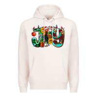 Pale Pink joy with roaster Premium Hoodie - AdoDesignShop