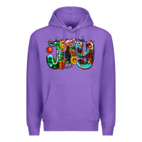 Purple joy with roaster Premium Hoodie - AdoDesignShop