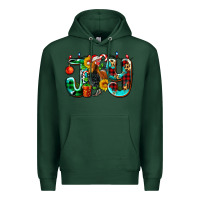 Sports Green joy with roaster Premium Hoodie - AdoDesignShop