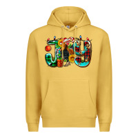 Antique Gold joy with roaster Premium Hoodie - AdoDesignShop