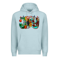 Blue Mist joy with roaster Premium Hoodie - AdoDesignShop