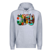 Heather Grey joy with roaster Premium Hoodie - AdoDesignShop