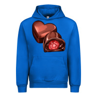 Cobalt heart chocolate Urban Hoodie - AdoDesignShop