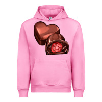 Fuchsia Pink heart chocolate Urban Hoodie - AdoDesignShop