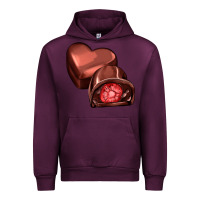 Mauve Wine heart chocolate Urban Hoodie - AdoDesignShop