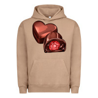 Pigment Burro heart chocolate Urban Hoodie - AdoDesignShop