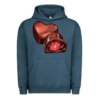 Pigment Midnight Navy heart chocolate Urban Hoodie - AdoDesignShop