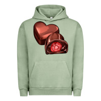 Pigment Oil Green heart chocolate Urban Hoodie - AdoDesignShop