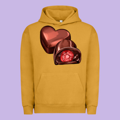 Heart Chocolate Urban Hoodie Designed By Adodesignshop