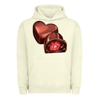 Pigment Pistachio heart chocolate Urban Hoodie - AdoDesignShop