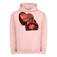Pigment Salmon heart chocolate Urban Hoodie - AdoDesignShop