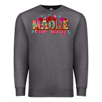 Charcoal Heather madre our lady Premium Sweatshirt - texasbilliewilder