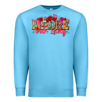 Ocean Blue madre our lady Premium Sweatshirt - texasbilliewilder