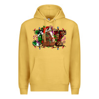 Antique Gold joy and horse Christmas Premium Hoodie - AdoDesignShop