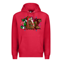 Cardinal joy and horse Christmas Premium Hoodie - AdoDesignShop
