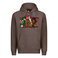 Coffee joy and horse Christmas Premium Hoodie - AdoDesignShop