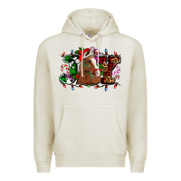 Oatmeal Heather joy and horse Christmas Premium Hoodie - AdoDesignShop
