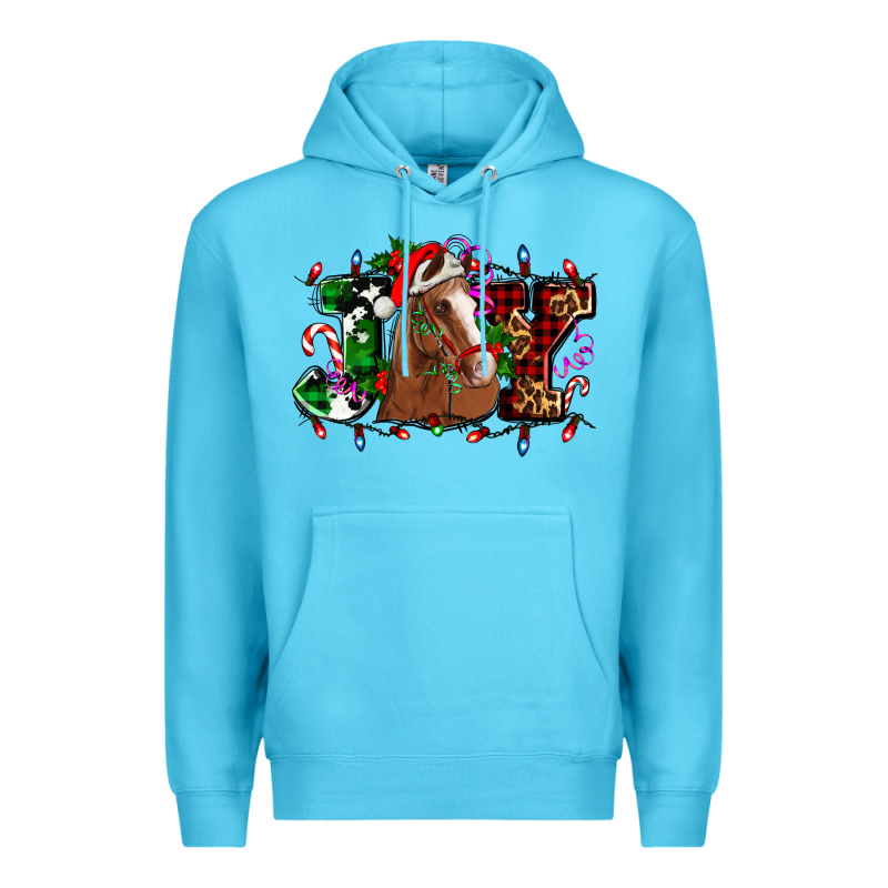 Joy And Horse Christmas Premium Hoodie by AdoDesignShop | Teevron