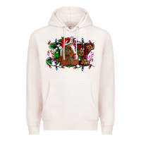 Pale Pink joy and horse Christmas Premium Hoodie - AdoDesignShop