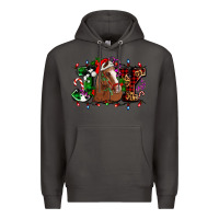 Smoke joy and horse Christmas Premium Hoodie - AdoDesignShop