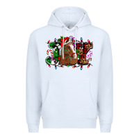 White joy and horse Christmas Premium Hoodie - AdoDesignShop