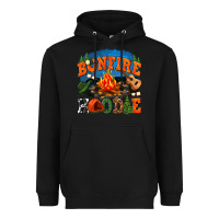 Black bonfire hoodie Heavyweight Hoodie - texasbilliewilder