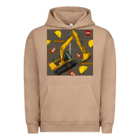 Pigment Burro excavator seamless pattern Urban Hoodie - BundleAndBundleShop