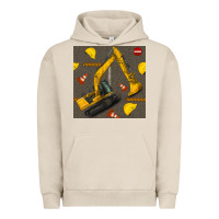 Pigment French Oak excavator seamless pattern Urban Hoodie - BundleAndBundleShop