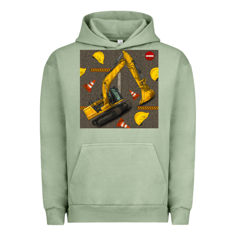 Excavator Seamless Pattern Urban Hoodie by BundleAndBundleShop | Teevron