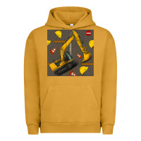Pigment Peanut Butter excavator seamless pattern Urban Hoodie - BundleAndBundleShop
