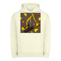 Pigment Pistachio excavator seamless pattern Urban Hoodie - BundleAndBundleShop