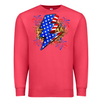 Cardinal American lightning bolt Premium Sweatshirt - Zillion Design Studio