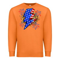 Carrot American lightning bolt Premium Sweatshirt - Zillion Design Studio