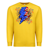 Lemon American lightning bolt Premium Sweatshirt - Zillion Design Studio