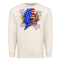 Sandshell American lightning bolt Premium Sweatshirt - Zillion Design Studio