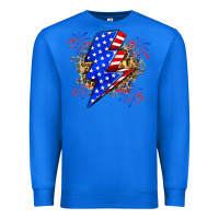 True Royal American lightning bolt Premium Sweatshirt - Zillion Design Studio