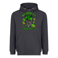 Smoke St. Patrick's Day My Pitbull Is My Lucky Charm With Hat Heavyweight Hoodie - RanaPortraitStore