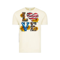 Vintage Arctic love with sunflowers and usa flag Vintage Tee - Artiststas