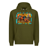 Army Green cowboy take me away Premium Hoodie - JahusDesignShop
