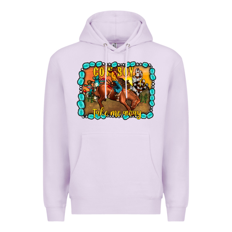 Cowboy Take Me Away Premium Hoodie by JahusDesignShop | Teevron