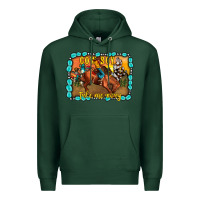 Sports Green cowboy take me away Premium Hoodie - JahusDesignShop