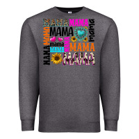 Charcoal Heather mama gemstone sunflower Premium Sweatshirt - texasbilliewilder