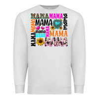 Oatmeal Heather mama gemstone sunflower Premium Sweatshirt - texasbilliewilder
