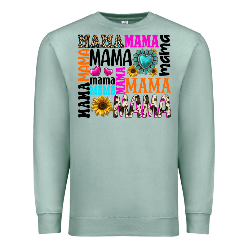 Mama Gemstone Sunflower Premium Sweatshirt by texasbilliewilder | Teevron