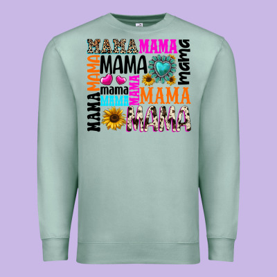 Mama Gemstone Sunflower Premium Sweatshirt Designed By Texasbilliewilder
