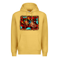 Antique Gold Christmas rodeo cowboy Premium Hoodie - JahusDesignShop