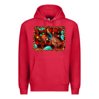 Cardinal Christmas rodeo cowboy Premium Hoodie - JahusDesignShop